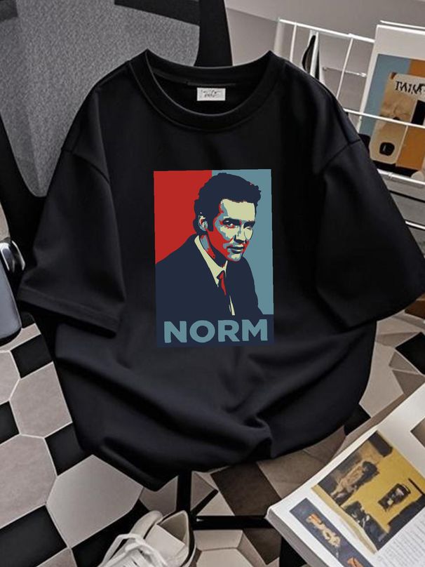 Norm MacDonald T Shirt Unisex Homme Top For Everyday Wear Slightly Comfortable Stretched Versatile Stylish Breathable Graphic Soft Summer_viptrois.com