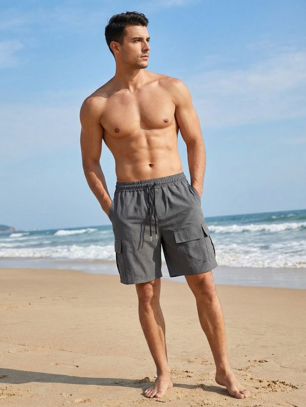 Multi-Pocket Cargo Shorts For Men – Breathable Outdoor Utility Shorts With Stretch Fit (S-3XL, Black/Khaki/Army Green)_viptrois.com