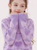 Girls' Fashion Knit Sweater Fashion Long Sleeve Round Neck Soft Polyester Top For Spring Autumn Winter_viptrois.com