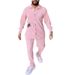 Men's Clothing Men's Casual Corduroy Suit Independent Station Men's Striped Loose Long Sleeved Shorts Two Piece Set_viptrois.com
