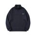 Men's Clothing Fleece Stand Collar Half Zipper Sweater Loose Sweater Plus Velvet Warm Autumn And Winter Jacket Top_viptrois.com