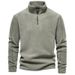 Men's Clothing Men's Fleece Half-Zip Pullover Sweatshirt - Stand Collar, Long Sleeve, Casual & Stylish (HD08/HD09, Multiple Colors & Sizes)_viptrois.com