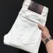 Men's Clothing Cropped Jeans Trendy, Luxurious Casual, Stretchy Slim Fit Stretch White Jeans - Straight Leg Casual Denim Pants For Teen & Young Adults_viptrois.com