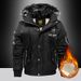 Men's Clothing Winter Fleece-Lined Hooded Jacket - Thickened Warm Coat With Windproof Design, Casual Oversized Parka For Cold Weather_viptrois.com