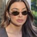 Women's Sunglasses Fashion Diamond Metal Sunglasses New Simple Beach Sunshade Sunglasses Internet Celebrity Same Style Sunglasses For Women_viptrois.com