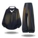 Men's Fashion Layered Collar Hoodie & Jogger Set – Trendy Streetwear For Casual & Sporty Looks (Sizes M-8XL)_viptrois.com