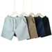 Men's Summer Casual Shorts - Cotton-Like Fabric Solid Color Streetwear Relaxed Fit Athletic Shorts With Pockets_viptrois.com