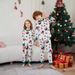 Christmas Santa Snowman crutch Christmas family suit printed homewear pajamas_viptrois.com