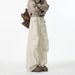 Retro Washed And Old Overalls Men's And Women's Spring Loose Pleated Straight Casual Pants High Street Micro-pull Pants_viptrois.com