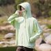 UPF 50+ Ice Silk Sun Hoodie – Women's Lightweight UV Protection Jacket (S-4XL) – Breathable Loose-Fit Cover-Up For Hiking & Travel_viptrois.com