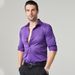 Men's Clothing Men's Wrinkle-Resistant Long Sleeve Shirt For Business & Casual Wear – Breathable, Lightweight & Comfortable Summer Office Shirt_viptrois.com