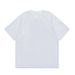 American retro alphanumeric print stitching contrast color V neck short sleeved T shirt men's high street fashion brand loose tops_viptrois.com