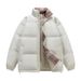Unisex Winter Puffer Jacket – Thickened Stand Collar Coat With Side Pockets For Men & Women (S-4XL, 11 Colors)_viptrois.com
