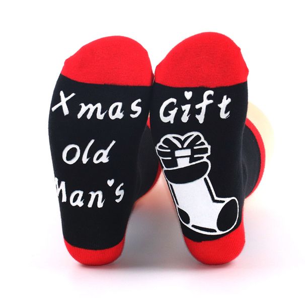 Christmas gift tube cotton socks soles adhesive non-slip Christmas socks for men and women floor socks_viptrois.com