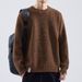 Hansca Lazy Style Sweater 2024 Autumn Winter Loose Solid Color Round Neck Pullover Inner Knitwear Jacket Men_viptrois.com