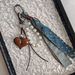 Bag Pendant Post-Apocalyptic Style Brown Butterfly & Heart Charm - Denim & Braided Rope Bag Accessory (Minimalist Design)_viptrois.com