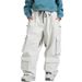 Unisex Waterproof Snow Pants With Multiple Pockets - Windproof & Breathable Corduroy Ski Trousers For Men & Women_viptrois.com