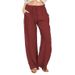 Men's Clothing Summer New Men's Casual Pants Drawstring Elastic Waist Solid Color Breathable Everyday Trendy Straight Leg Pants_viptrois.com