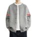 Men's Jacquard Knit Cardigan – Trendy Oversized Button-Up Sweater (M-XXXXL) | Streetwear & Casual_viptrois.com