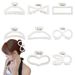 Luxury French Elegant Pearl Claw Clip - Japanese-Korean Style Premium Love Heart & Square Shark Clip For Back-of-Head Updos_viptrois.com