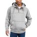 Men's Clothing Heavyweight Fleece Hooded Sweatshirt - Winter Warm Pullover Hoodie With Kangaroo Pocket, Casual Loose Fit For Outdoor & Streetwear_viptrois.com
