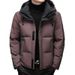 Winter Youth Warm Hooded 90% White Duck New Men's Short Thickened Down Jacket Trendy_viptrois.com