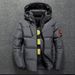 Men's Clothing Winter Short Slim Korean Style Casual Thick Warm Young Middle Aged Hooded Cold Proof Clothing Jacket Cross Border Men_viptrois.com