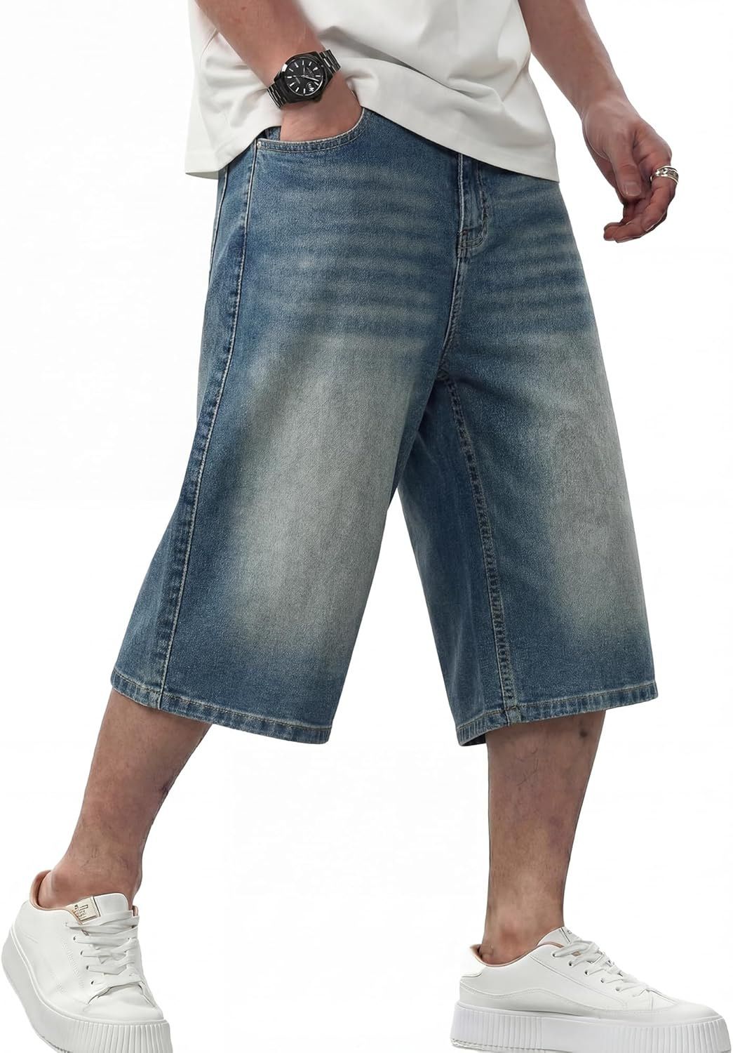 Summer Men's Stylish Versatile Denim Shorts For Everyday Commute Trendy Clothing_viptrois.com