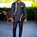 Men's Clothing 2 Piece Suit Long Sleeved Printed Leopard Print Casual Suit_viptrois.com