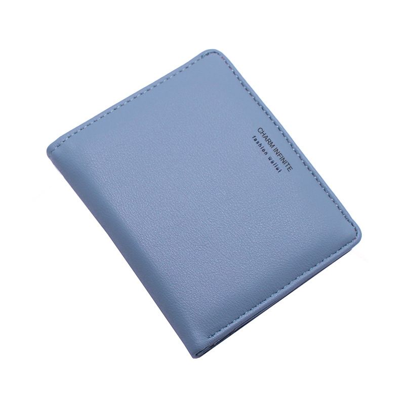 Women's Wallet & Men's Wallet Short Wallet Female Letter Thin Wallet Female Multi-card Small Wallet_viptrois.com