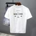 2025 New Summer T-Shirt Men's Short Sleeve Trendy Brand Printed Crew Neck Fashion Top Men's Half Sleeve Handsome T-Shirt_viptrois.com