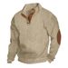 Men's Clothing Spring And Autumn Men's European Size Hot Selling Men's Stand Collar Long Sleeve Casual Outdoor Sweater Jacquard Sweater_viptrois.com