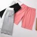 Men's Clothing Summer Sports Shorts Men's Terry Casual Simple Breathable Parent Child Wholesale Can Be Printed Words And Pictures Solid Color Shorts_viptrois.com