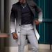 Loom Loom European And American Foreign Trade Autumn Winter New Gradient Mid-Length Wool Coat Men's Style_viptrois.com