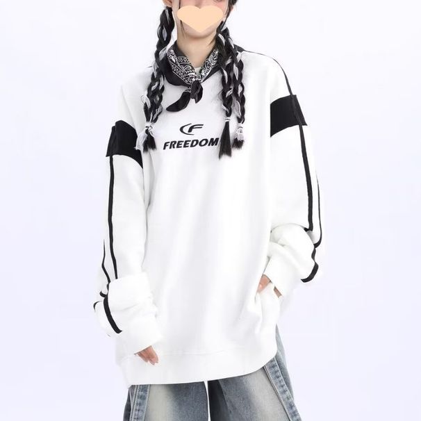 Japanese Retro Embroidery Design Unisex Workwear Spring New Loose Turn-Down Collar Color Block Jacket Flight Suit_viptrois.com