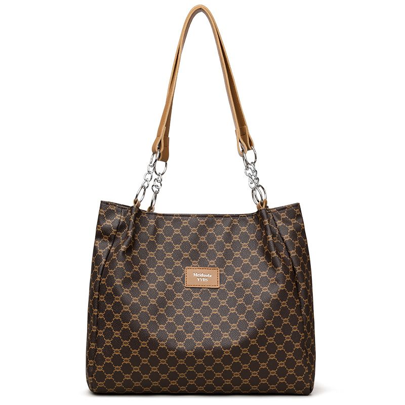 Women's Bags Women's Retro Fashion PU Soft Leather Shoulder Bag Commuter Large Capacity Tote Bag Is Very Suitable For Daily Use_viptrois.com