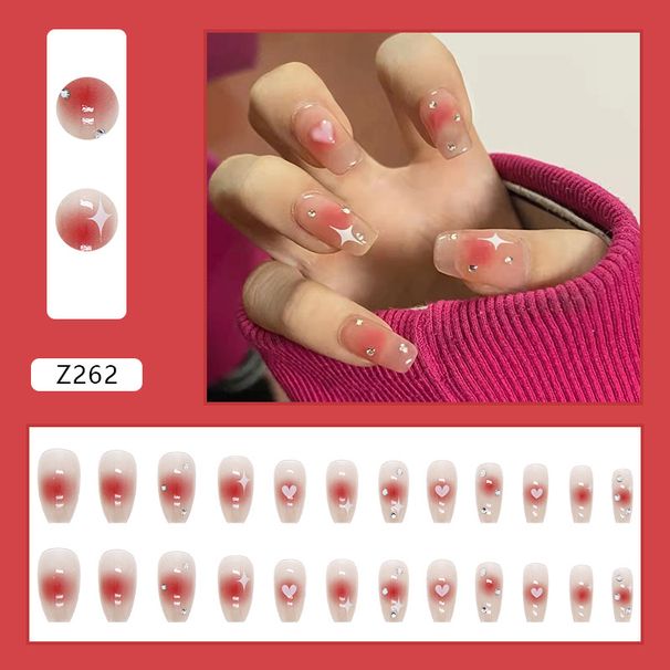 Nail Art Patch Wholesale Wear Armour Love Shiny Transparent Soft Armour 24 Boxed Ultra-thin Seamless Armour_viptrois.com