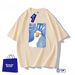 Men's Trendy Short-sleeved T-shirt Men's Summer Thin Breathable Half-sleeved Top Big Goose Loose Trendy T-shirt_viptrois.com