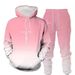 Loom Cross-Border Autumn Winter European American Foreign Trade New Style Set 3D Printed Hooded Pullover Men's Trendy_viptrois.com