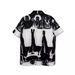 Men's Clothing Heavyweight Hawaiian Fashion Brand European And American Japanese Retro Loose Short Sleeved Shirt Men's Casual Beach Flower Shirt Women_viptrois.com