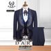 Men's Clothing Wedding Groomsmen Three Piece Suit_viptrois.com