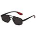 POLYGON EDGE - Unisex Double Beam Sunglasses (Geometric Metal Frame, Street Fashion Shades,Hot Seller)_viptrois.com