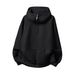 Three-dimensional Split Structure Silhouette Hooded Sweater For Men And Women Couples Autumn And Winter 380g Heavy Half Zipper Hoodie Jacket_viptrois.com