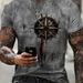 Men's T-shirt 3d Vintage Compass Pattern 3d Print T-shirts Men Women Fashion T Shirt Hip Hop Tops Tees Outdoors Clothes Male_viptrois.com