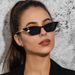 New small frame cat eye metal sunglasses women's fashion street shooting sunglasses retro sunglasses Glasses_viptrois.com