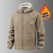 Premium Fleece Zip-Up Hoodie & Jogger Set - Soft Thermal Lined Winter Wear For Men & Women (Plus Size Available)_viptrois.com