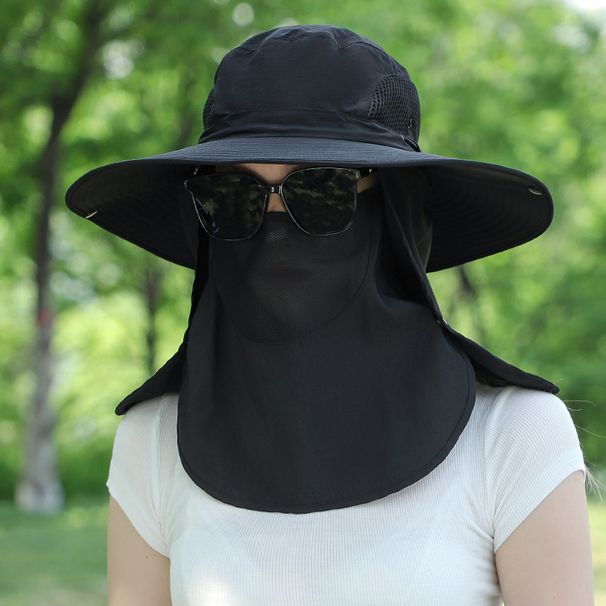 Women's Summer Sun Hat With Full Face & Neck Protection - Wide Brim UPF 50+ Outdoor Cycling Hat (Breathable & Lightweight Design)_viptrois.com