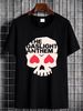 The Gaslight Anthem Heart Skull T Shirt Vintage Washed Breathable Streetwear Stretched Soft Graphic Stylish Homme Casual Summer_viptrois.com