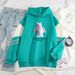 American Style Color Block Sweatshirt For Men, Loose Fit I'M FROM HEAVEN Pullover, Cool And Stylish Outerwear_viptrois.com