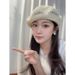 Large Head Circumference Beret Summer Thin Hollow Woven 2024 New Style Artist Hat Plus Size Suitable For Big Round Face_viptrois.com